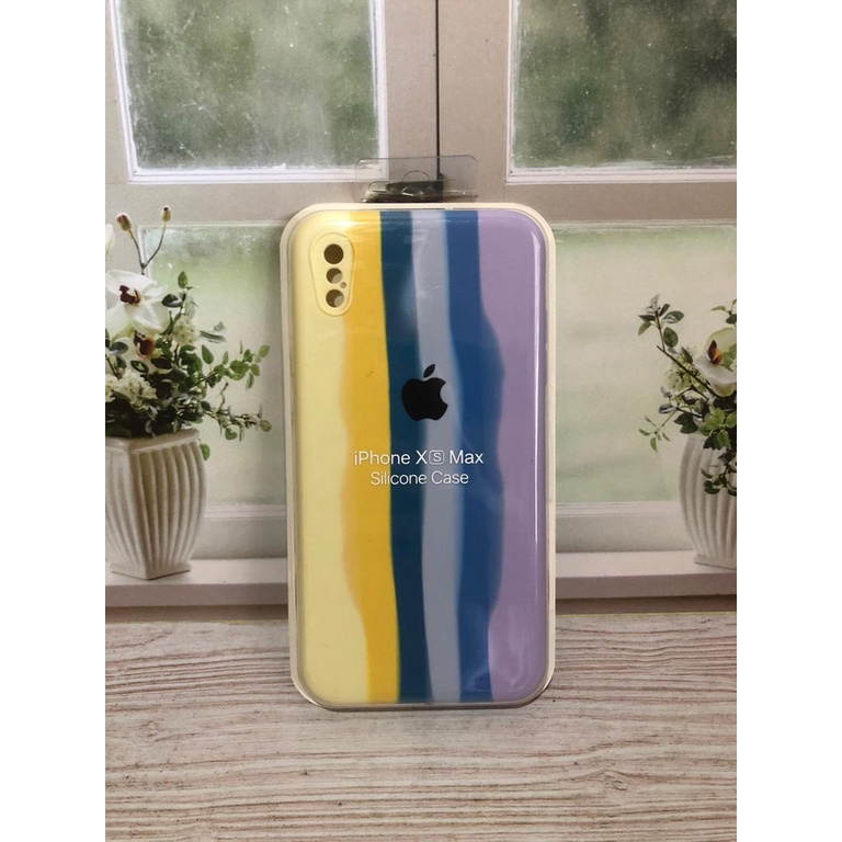 APPLE IPHONE XS MAX SILIKON CASE NEW RAINBOW COVER