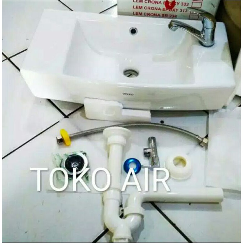 Paket Wastafel Toto LW 248 Minimalis Pengiriman Luar Kota