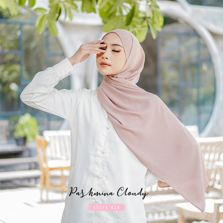 Pashmina Ceruty Baby Doll Premium Cloudy