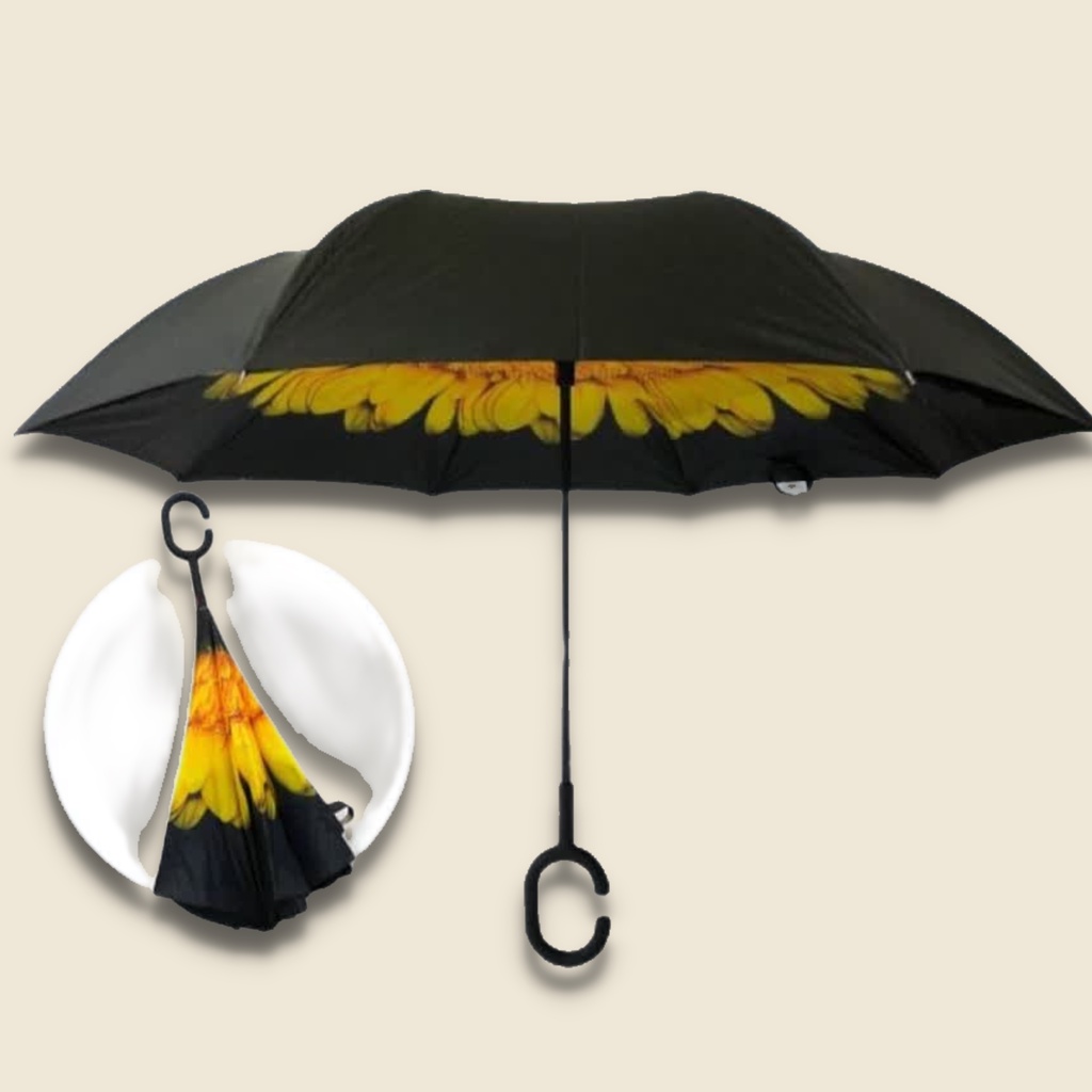 TABASA Payung Kazbrella Terbalik Motif Fashion Unik Cantik Ke12