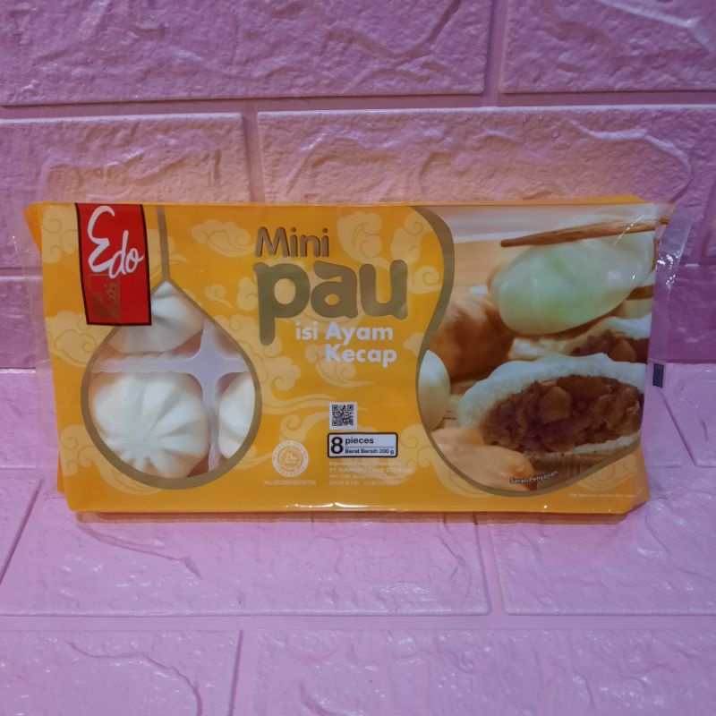 Edo Mini Pau isi Ayam Kecap Makanan Penunda Lapar Isi 8 Pcs 200 Gr