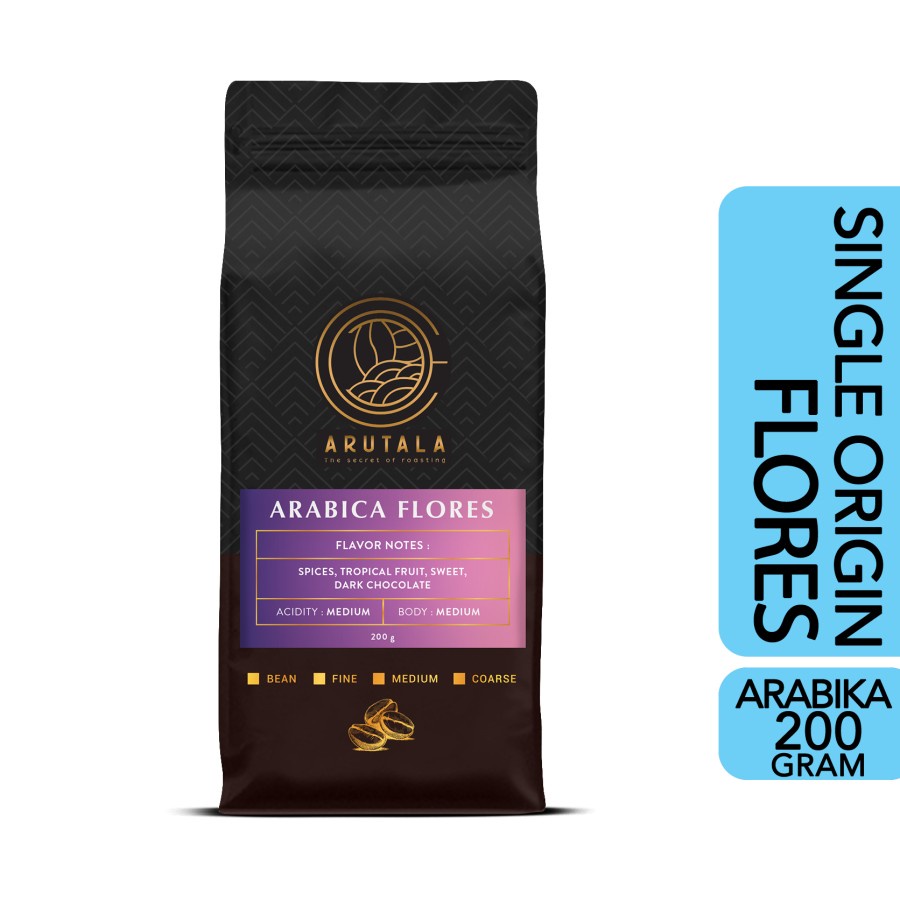 

ARUTALA Kopi Flores Bajawa Arabika Arabica Coffee 200 gram - Giling Halus