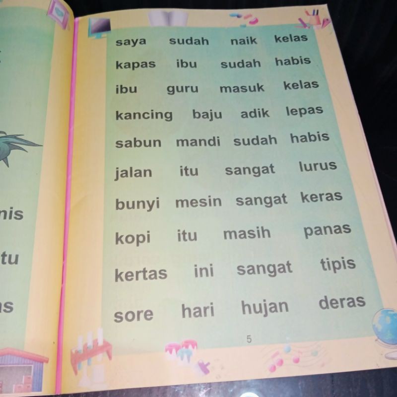 buku lancar membaca 2B 32 halaman 19x27cm