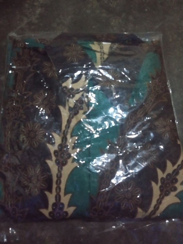 Kemeja Batik Pria Lengan Panjang Size M L Xl Xxl  Bswart Batik Hrb026 Kenongo Hem Panjang Pad