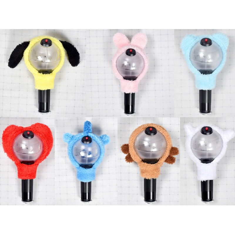 [Bayar Di Tempat]Plush Head Cover for Bangtan Boys KPOP   Army Bomb Light Stick LightStick