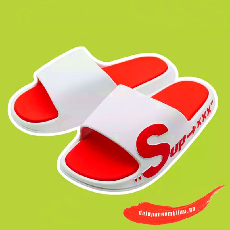 Sandal Slop Pria Korean Style Super / Sandal Karet Pria Supxxx Korean Style