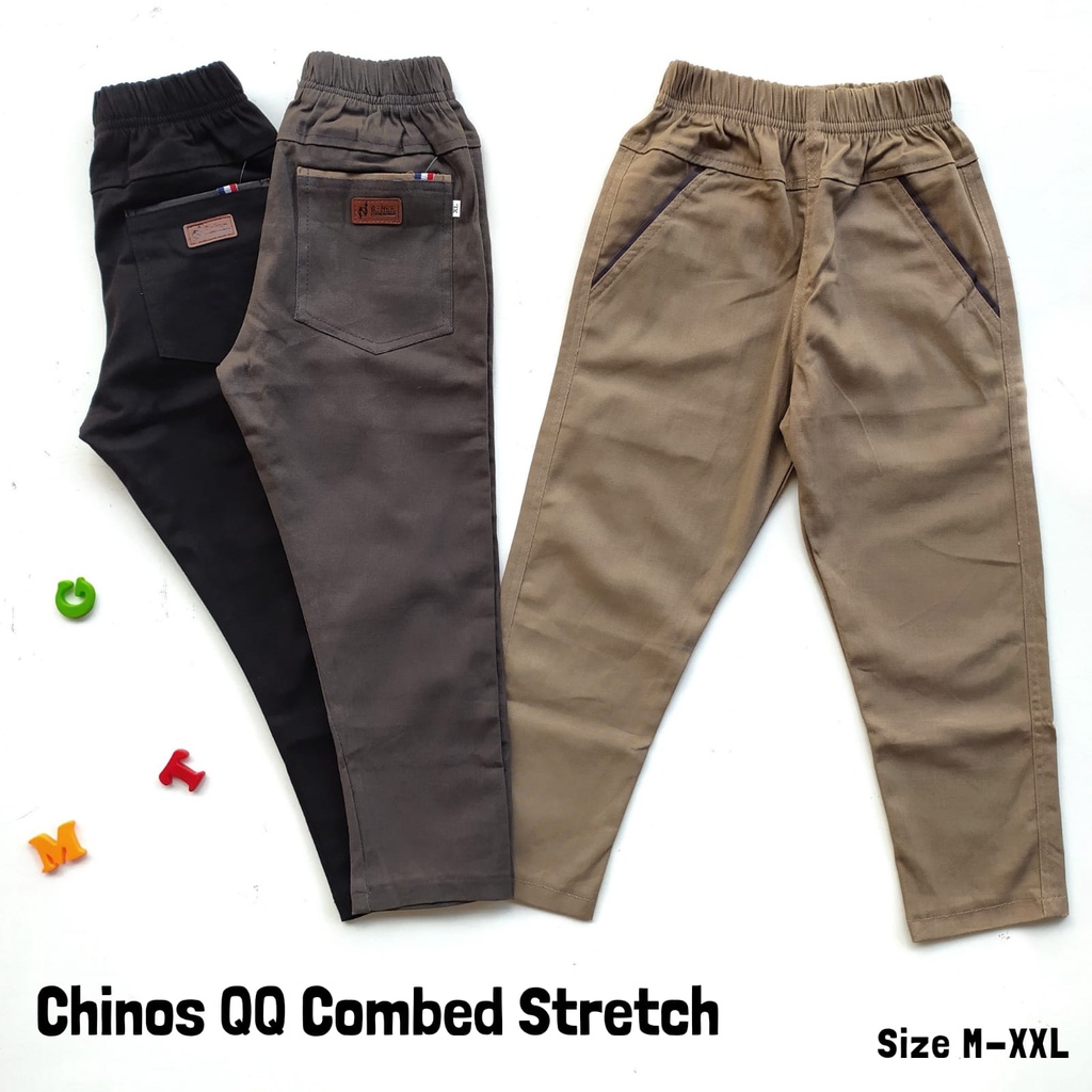 QQ Celana Panjang Katun Chino Chinos Anak Laki Laki2 Cowok  3 4 5 6 7 8 Tahun