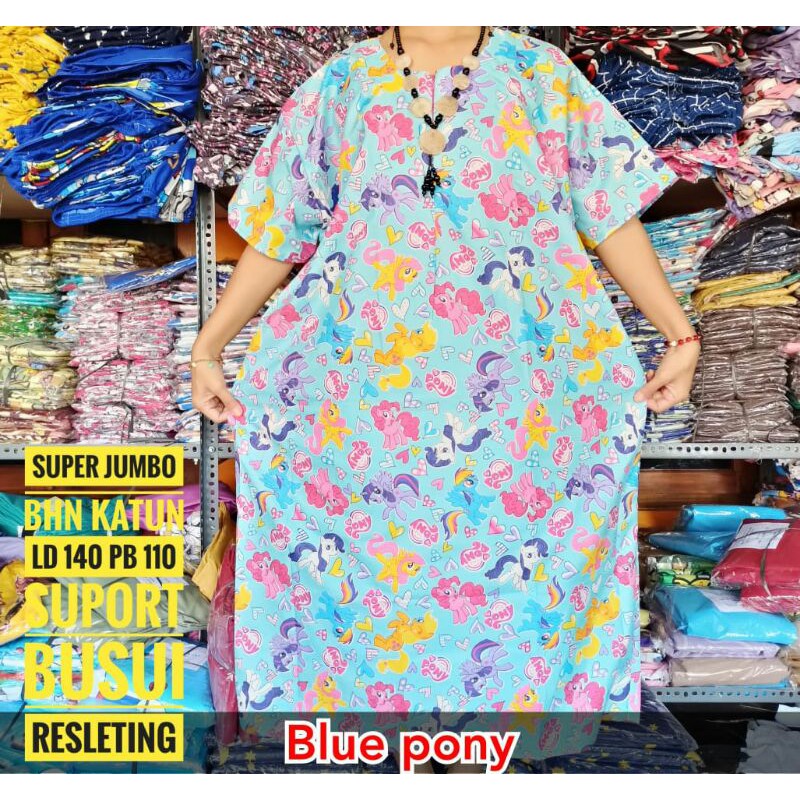 DASTER JUMBO RESLETING DASTER  BUSUI MURAH DASTER LD140 BIG SIZE DRESS XXXL KATUN MOTIF KARAKTER RESLETING