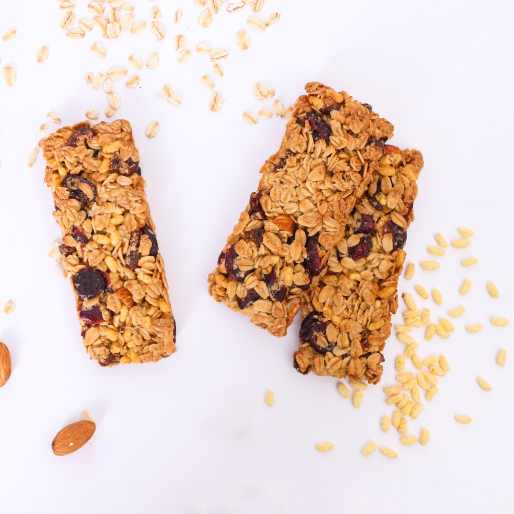 Mixed Berries Granola Bar (2 Bars) - Cranberry, Raisins, Almond, Chia Seed - LUCKYBITE