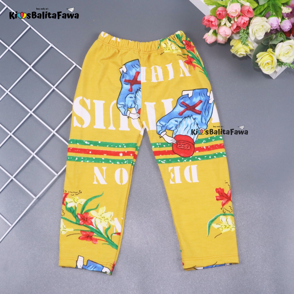 [IMPORT] Legging Nara uk 1-2 Tahun / Leging Motif Anak Perempuan Premium Tebal Celana Ketat Panjang