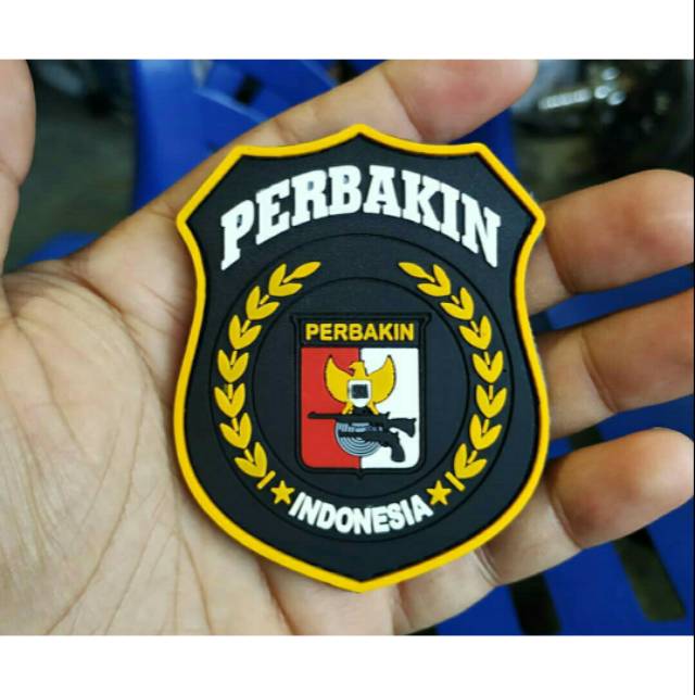 PATCH RUBBER TEMPELAN LOGO PERBAKIN 1