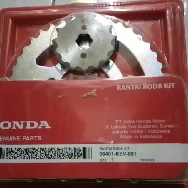 Gir Set Rantai Roda Kit Honda Supra X 06401 KEV 881