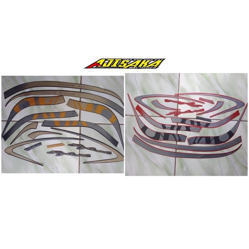 striping scoopy staylis 2021 brown / merah doff