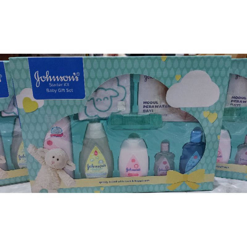 Jual johnsons baby starter kit gift box dan shower gift set Shopee