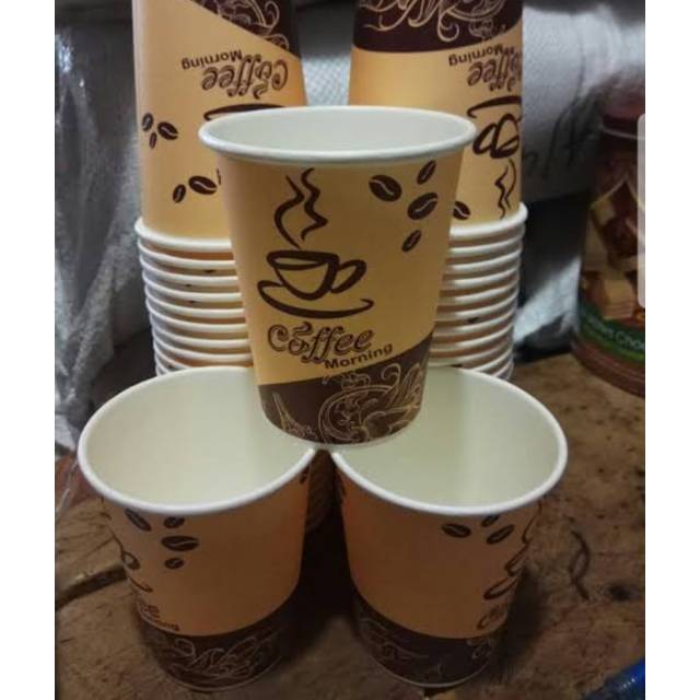 Gelas kopi kertas / gelas kopi tebel / gelas murah / gelas kertas murah