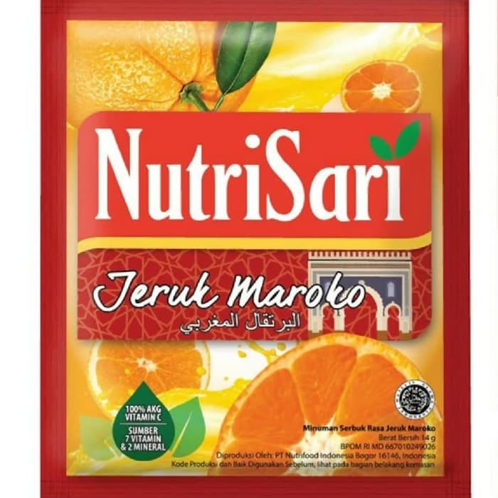 

SERBUK MINUMAN SEDUHAN NUTRISARI RENCENGAN 10 SACHET