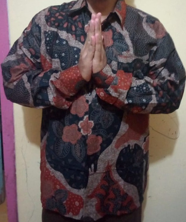 Batik Pria Lengan Panjang Kemeja Batik Berkah Hrb026 Motif Keratonan Kode 02 Size M L Xl Xxl Reguler