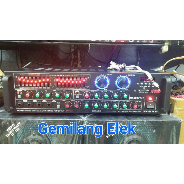 Kualitas OK POWER AMPLIFIER MARCOPOLO MC 158 KARAOKE