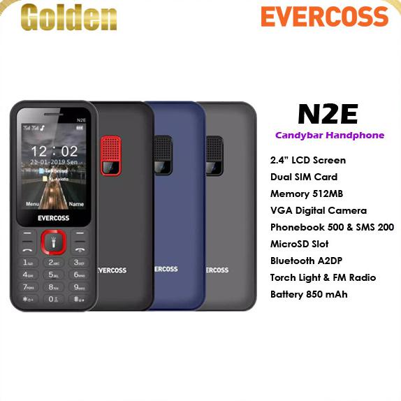 Cuci Gudang Awal Tahun Hp Murah Evercoss N2E Candybar Garansi Resmi - Biru Cuci Gudang Awal Tahun