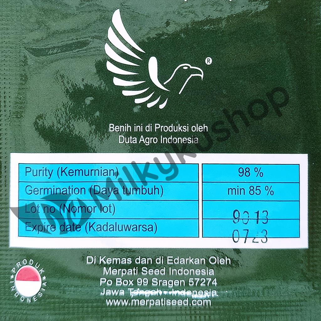 BENIH MERPATI SEED GREEN FANY POKCOY 550 BIJI SACHET KEMASAN PABRIK