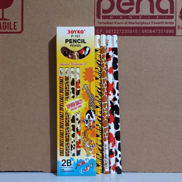 Pensil Serut Joyko Animal Totol