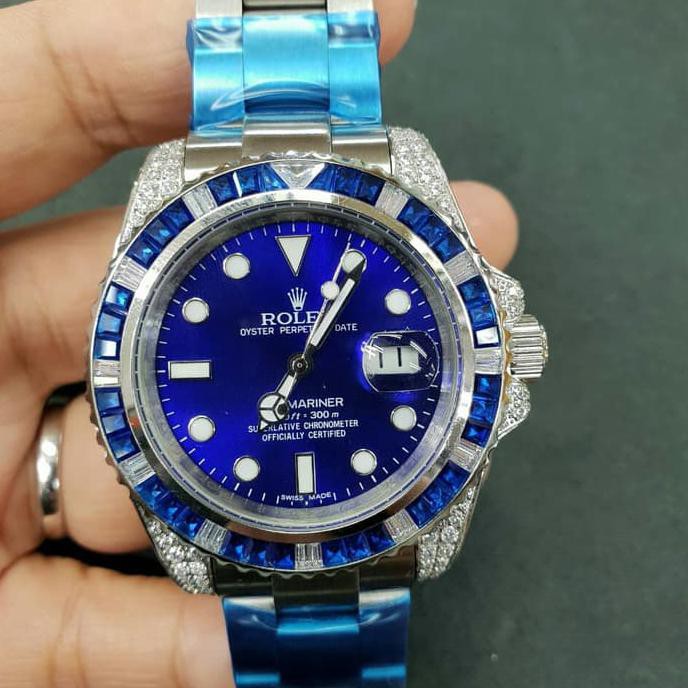 Jam Tangan Rolex Submariner Diamond Blue Dial