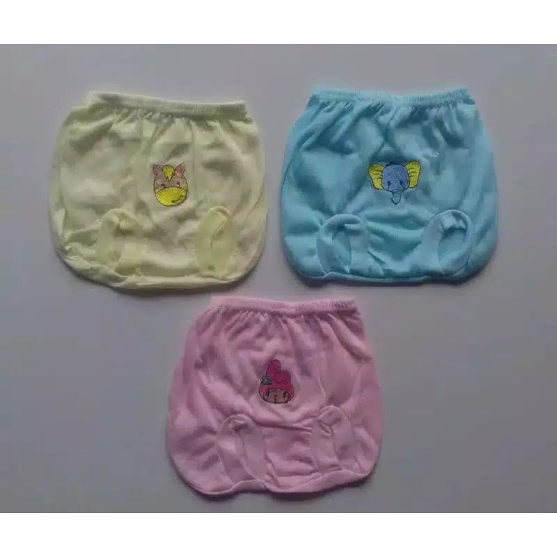 12 pcs Celana Pop Bayi dasar Warna