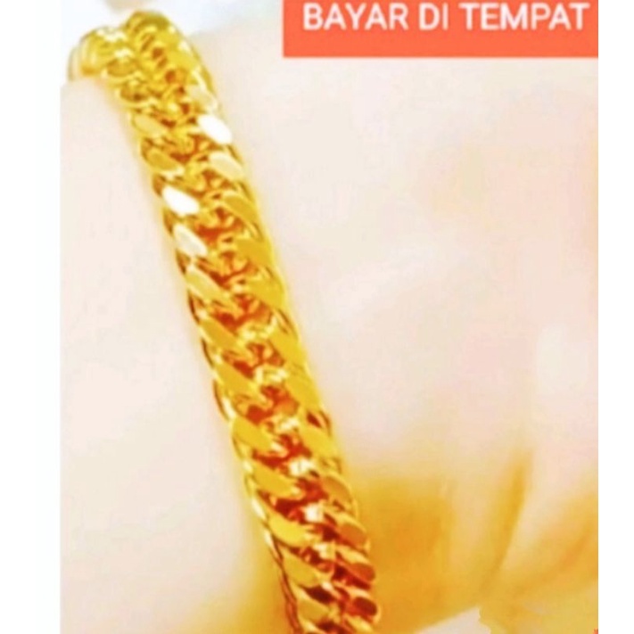 GELANG RANTAI PRIA WANITA TEBAL DAN ELEGAN TERSEDIA UKURAN BESAR DAN KECIL TERGANTUNG MODEL DAN UKURAN