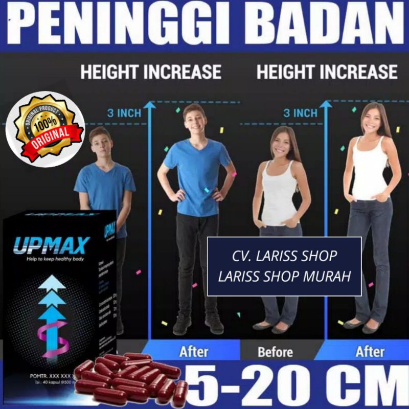 UPMAX OBAT PENINGGI BADAN CEPAT PRIA WANITA AMPUH BPOM 100% Original