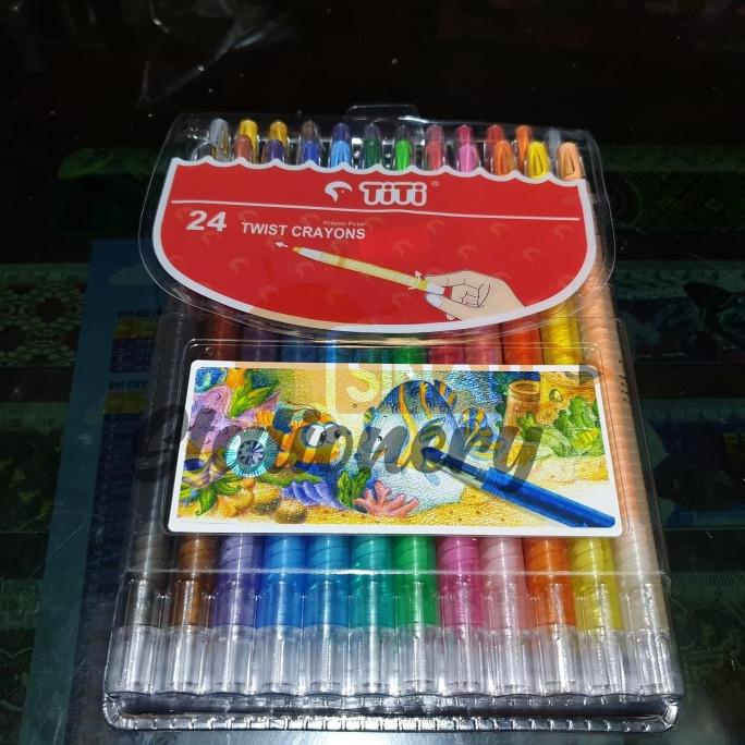 

(:(:(:(] Crayon putar 24 warna joyko ti cp 24t