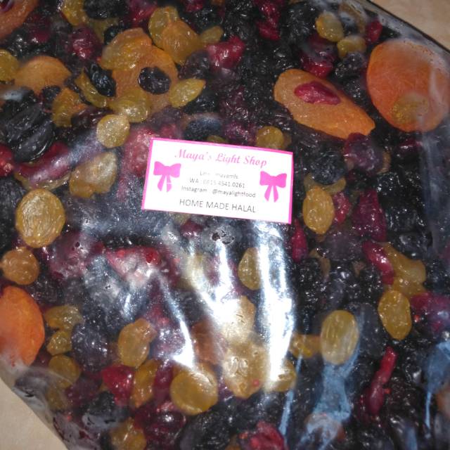 Mixfruit 1kg driedfruit buah kering super food cemilan diet sehat apricot kismis raisin cranberry blueberry vegan