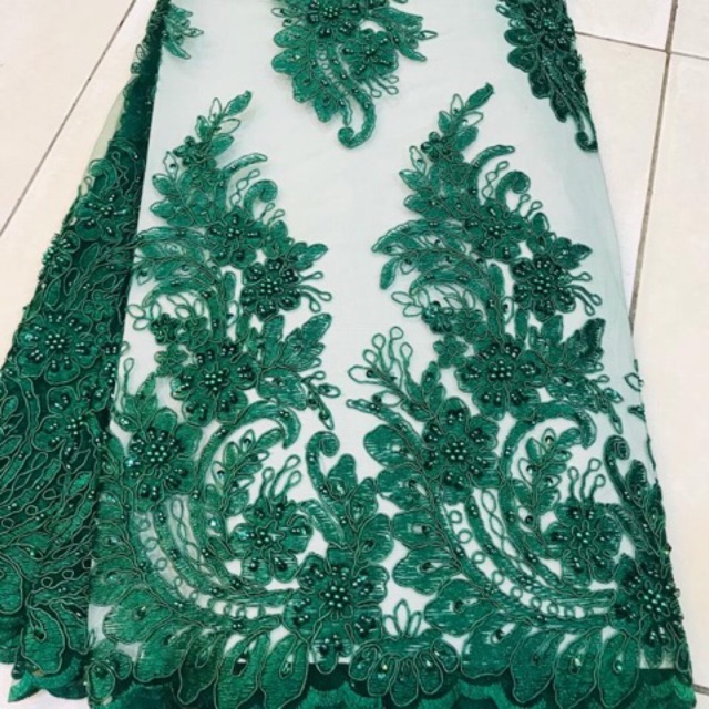 BAKAL KEBAYA / KAIN TULLE / TILE PAYET MUTIARA SENADA