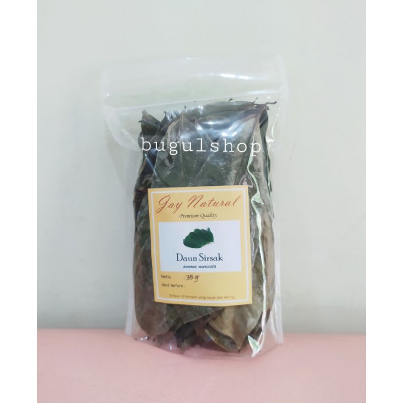 

Daun Sirsak Kering Premium/ Teh Daun Sirsat (per helai)/herbal tea