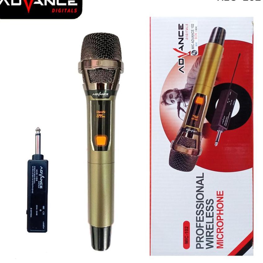 H-OIO} ☼} Mic Wireless Advance 102 Microphone 102 Mic Tanpa Kabel ~ CANTER STORE ( COD ) bisa cod}