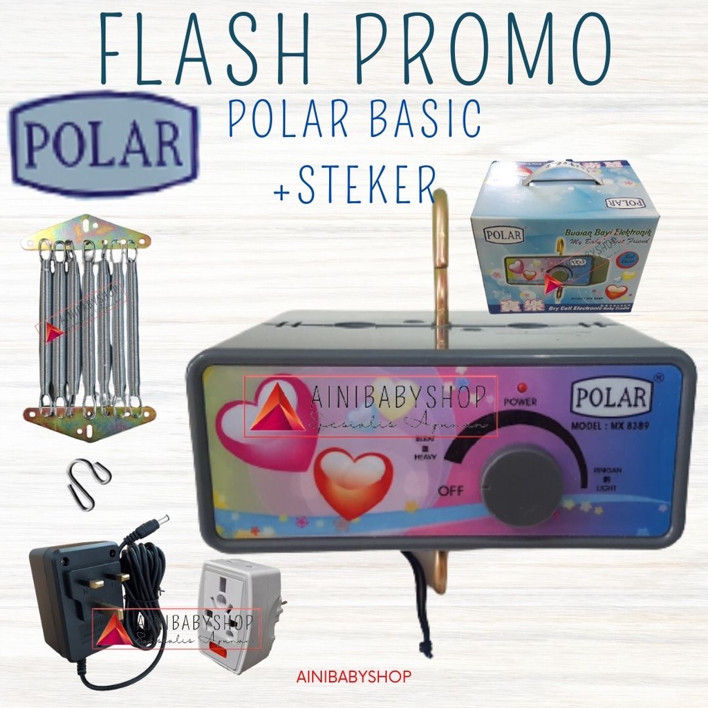 Mesin Polar Basic/Mesin ayunan Polar, Mesin Ayunan Listrik Otomatis Type Basic #ainibabyshop FLASH PROMO