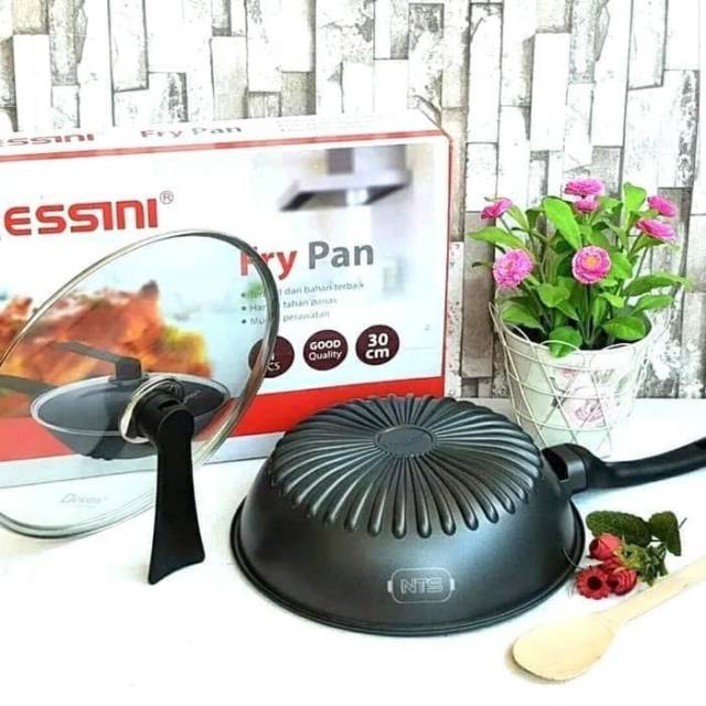 Wok Fry Pan Dessini 30cm/ Teplon Panci Dessini Tebal