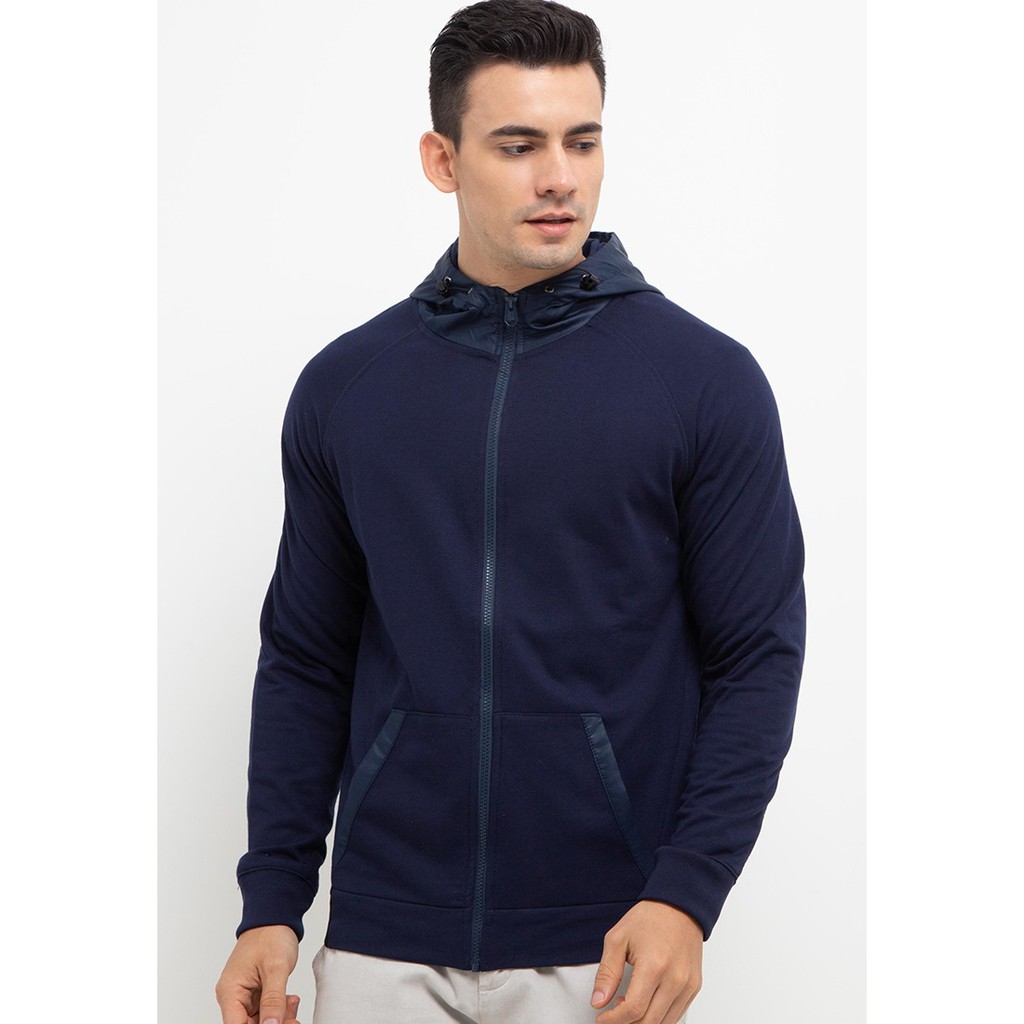 HOODIE PRIA BIRU DONKER REMIX JEANS