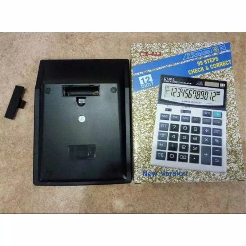 

Kalkulator CT-912 CT 912 Large Display 12 Digit Versi Terbaru Bkn Citizen CT-912 Murah