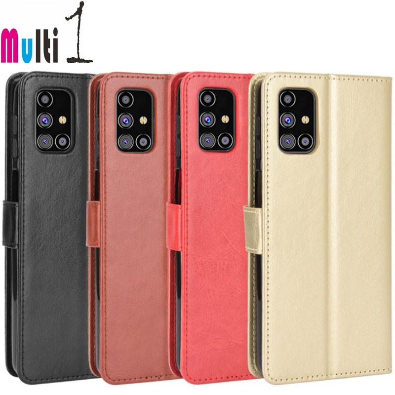 Leather Case Wallet Samsung Galaxy M31S Samsung M31S Flip Cover Case Dompet