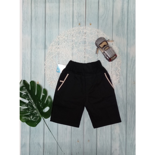 FREE ongkir COD chino anak pendek termurah 1-7 tahun-HITAM