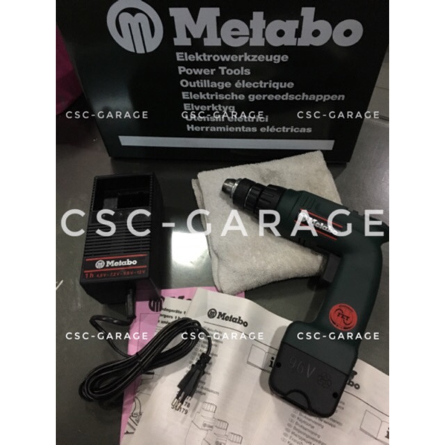 Metabo BEAT9.6/2R+L Cordless Drill & Screwdriver (HQ) Bor Baterai Ori Jerman with Box