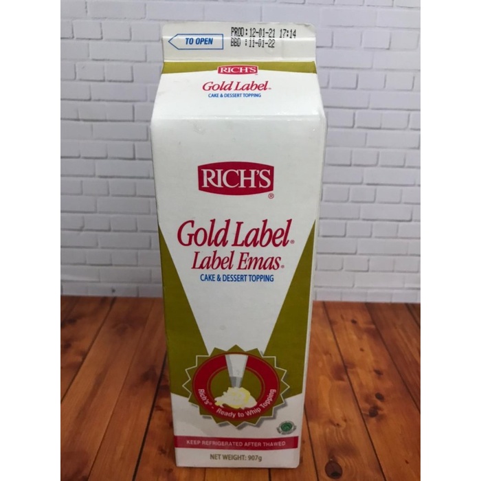 

Krim- Richs Gold Label Whipping Cream 907G -Krim.