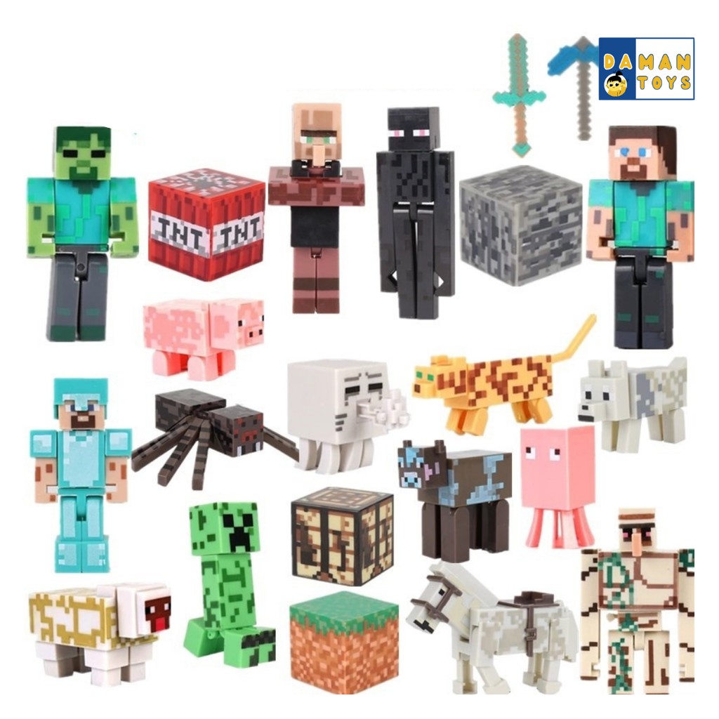 Bricks Mini Figure Mine craft/Figure mine craft/ mainan mine craft/ Minecraft Enderman stray