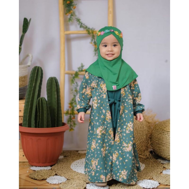 Afsheenastore Gamis Maharani By Almahyra Kids / Ready XS