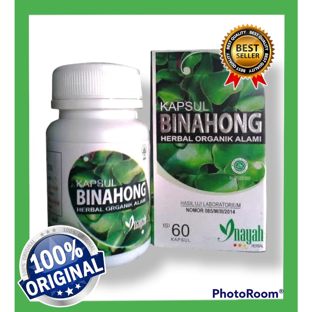 Kapsul Binahong Herbal Organik Alami Inayah, Kapsul Binahong Inayah, Kapsul Binahong Original, Mengo