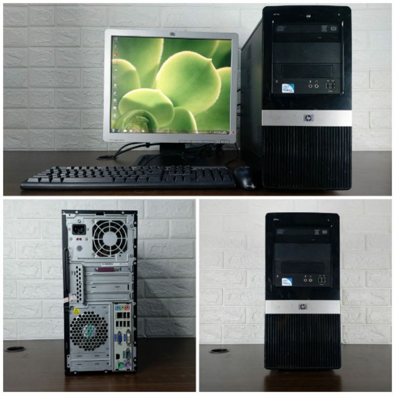 Paketan PC HP Pro 3000MT Core 2 Duo E7500 Ram 2GB HDD 160GB Lcd 17in Second Berkualitas