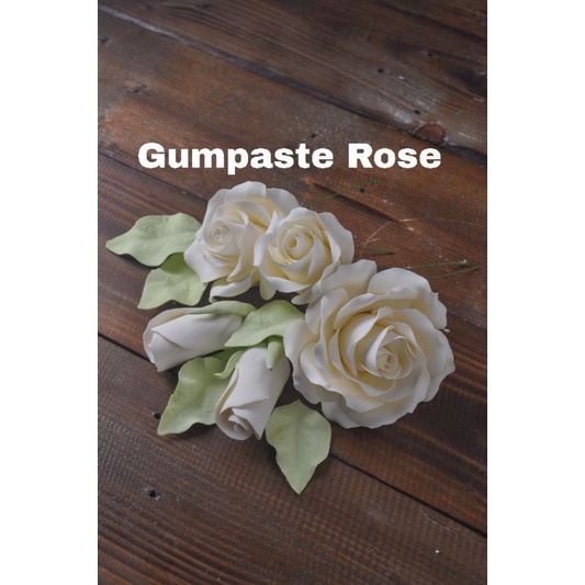 

Premium Gumpaste Rose White (Putih)