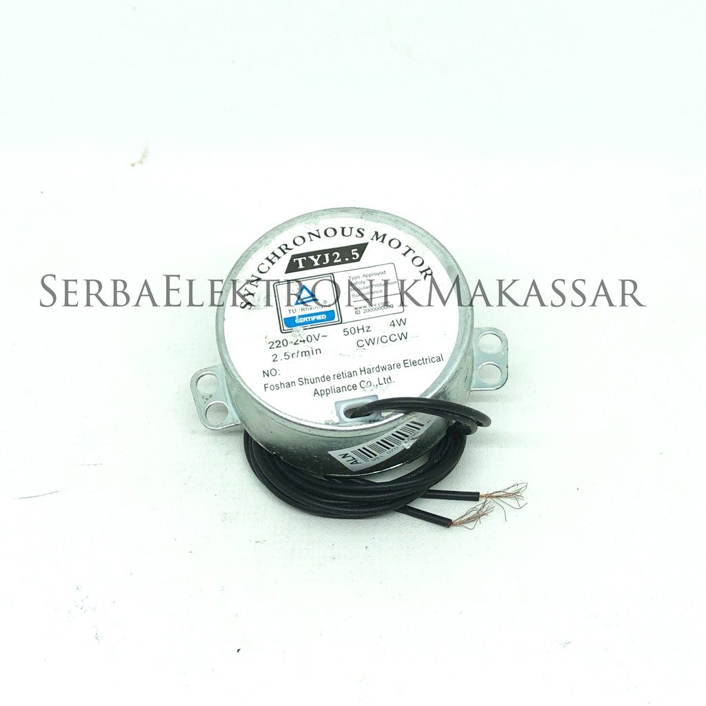 Motor Synchronous Dinamo Rotary Swing Kipas Angin 1 Lubang