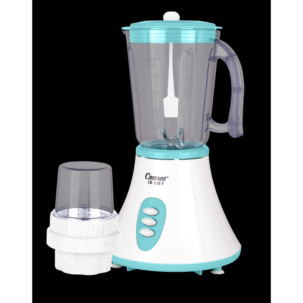 Cosmos CB 180 F Blender 1.25Liter Trinity Blade Series 3 Lapis mata pisau kuat, Halus awet dan besar