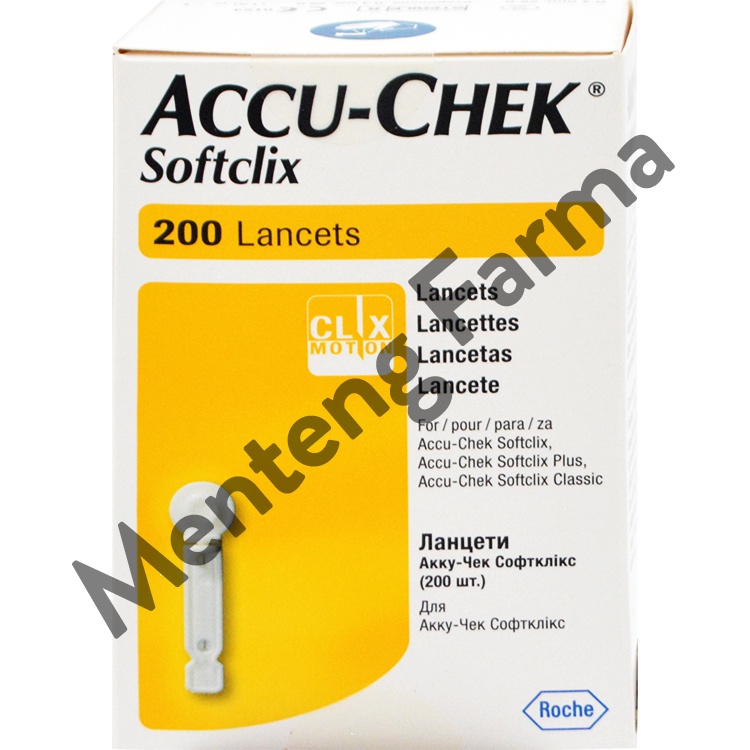 Accu-Chek Softclix 200 Lancets - Jarum Lancet Sekali Pakai